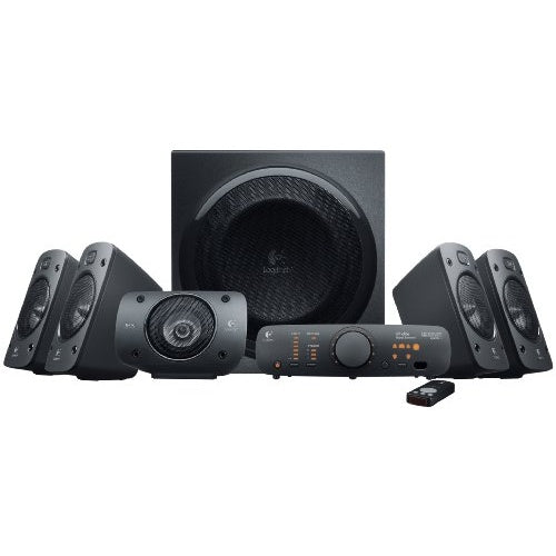 Logitech | Surround Sound Speaker System | Z906 5.1 Surround Sound | For PC TV Home Theater | Black afbeelding 1