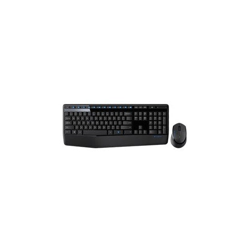 Logitech Wireless Combo MK345 - Tastatur-und-Maus-Set - drahtlos - 2.4 GHz - Schwarz, Blau - US Layout - 5099206053212 - image 1
