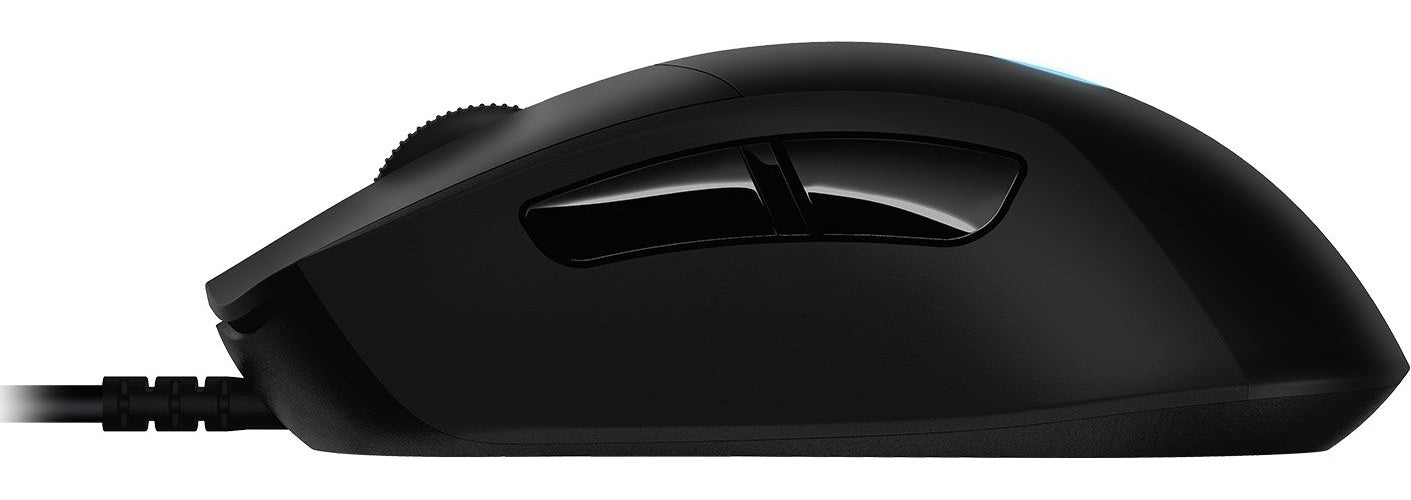 Logitech Gaming Maus, kabelgebunden, 16.000 dpi Auflösung, Scrollrad, beleuchtet, 6 Tasten, USB 2.0 Anschluss(910-005632) afbeelding 2