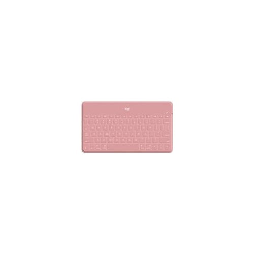 Logitech Keys-To-Go - Tastatur - Bluetooth - QWERTY - Spanisch - Blush Pink - für Apple iPad/iPhone/TV afbeelding 1
