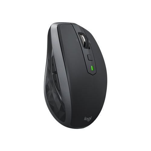 Logitech MX Anywhere 2S - Maus - Laser - 7 Tasten - kabellos - Bluetooth, 2,4 GHz - kabelloser Empfänger (USB) - Graphite (910-006211) afbeelding 1
