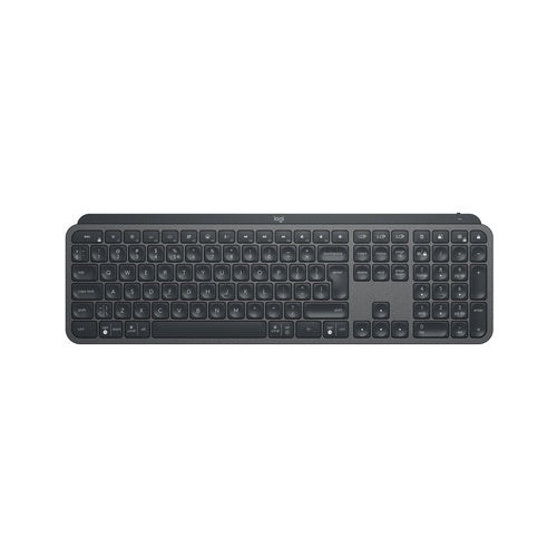 Logitech MX Keys for Business - Tastatur - hinterleuchtet - kabellos - Bluetooth, 2,4 GHz - QWERTY - GB - Graphite (920-010250) afbeelding 1