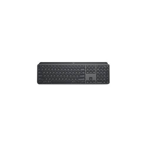 Logitech MX Keys - Tastatur - hinterleuchtet - kabellos - Bluetooth, 2,4 GHz - QWERTY - US International - Graphite (920-010251) afbeelding 1