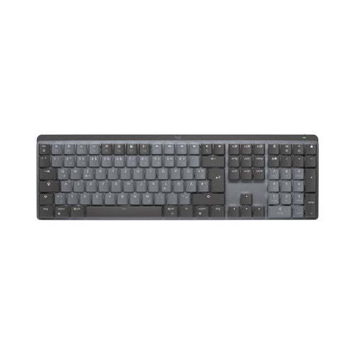 Logitech Master Series MX Mechanical - Tastatur - hinterleuchtet - kabellos - Bluetooth LE - QWERTZ - Deutsch - Tastenschalter: Linear - Graphite (920-010749) afbeelding 1