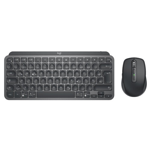 Logitech MX Keys Mini Combo for Business - Tastatur-und-Maus-Set - hinterleuchtet - kabellos - 2,4 GHz, Bluetooth LE - QWERTZ - Deutsch - Graphite (920-011054) afbeelding 1