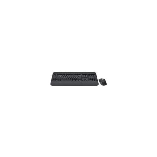 Logitech Signature MK650 Combo for Business - Tastatur-und-Maus-Set - kabellos - 2,4 GHz, Bluetooth LE - QWERTY - US International - Graphite (920-011004) afbeelding 1