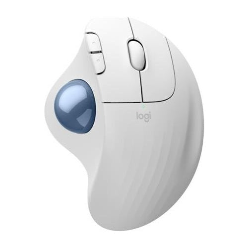 Logitech Ergo Series ERGO M575S - Trackball - ergonomisch - optisch - 5 Tasten - kabellos - Bluetooth, 2,4 GHz - Logitech Logi Bolt USB-Receiver - Off White (910-007030) afbeelding 1