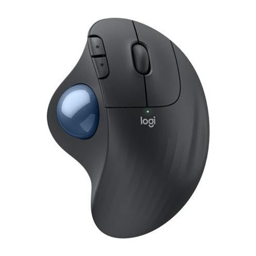 Logitech Ergo Series ERGO M575S - Trackball - ergonomisch - optisch - 5 Tasten - kabellos - Bluetooth, 2,4 GHz - Logitech Logi Bolt USB-Receiver - Graphite (910-007029) afbeelding 1