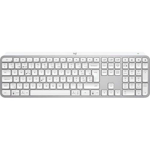Logitech MX Keys S Tastatur RF Wireless + Bluetooth QWERTZ Schweiz Aluminium - Weiß (920-011572) afbeelding 1