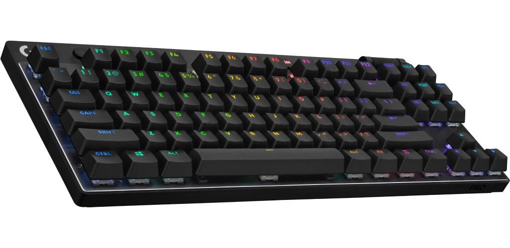 Logitech G PRO X TKL - Tastatur - Hintergrundbeleuchtung - kabellos - 2,4 GHz, Bluetooth - QWERTY - Deutsch - Tastenschalter: Tactile - Schwarz (920-012130) afbeelding 1