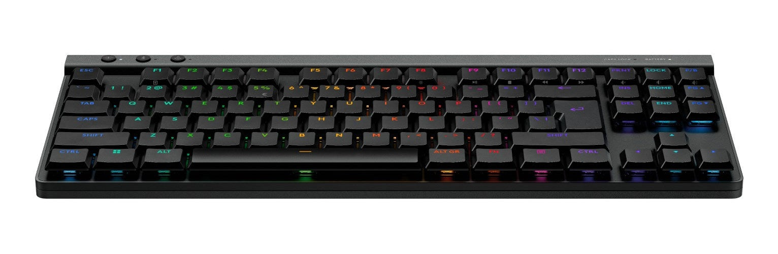 Logitech G G515 - Tastatur - LIGHTSPEED - TKL - Hintergrundbeleuchtung - kabellos - 2,4 GHz, Bluetooth, USB - QWERTY - US International - Tastenschalter: GL Tactile - black (920-012538) afbeelding 4