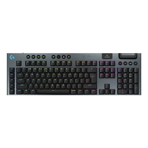 Logitech G G915 X - Tastatur - LIGHTSPEED - Hintergrundbeleuchtung - kabellos - 2,4 GHz, Bluetooth, USB - QWERTY - US International - Tastenschalter: GL Clicky - Schwarz (920-012709) afbeelding 1