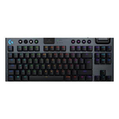 Logitech G G915 X - Tastatur - LIGHTSPEED - TKL - Hintergrundbeleuchtung - kabellos - Bluetooth 5,0, 2,4 GHz, USB - QWERTY - US International - Tastenschalter: GL Tactile - Schwarz (920-012721) afbeelding 1