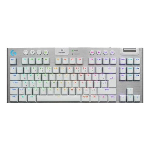 Logitech G G915 X - Tastatur - LIGHTSPEED - TKL - Hintergrundbeleuchtung - kabellos - Bluetooth 5,0, 2,4 GHz, USB - QWERTY - US International - Tastenschalter: GL Tactile - Schwarz (920-012737) afbeelding 1