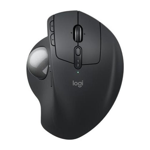 Logitech Ergo Series MX Ergo S - Trackball - fortgeschritten - ergonomisch - optisch - 8 Tasten - kabellos - Bluetooth, 2,4 GHz - Logitech Logi Bolt USB-Receiver - Graphite (910-007260) afbeelding 1