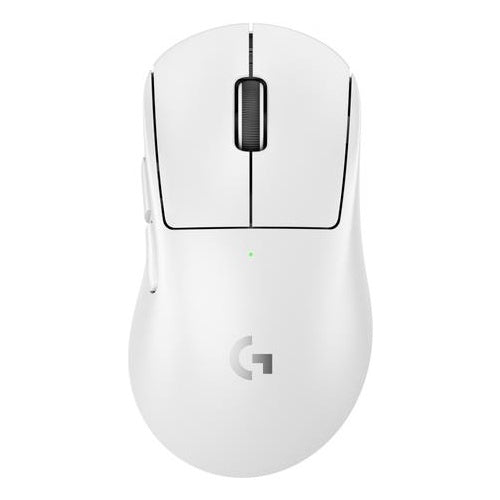 Logitech G PRO X SUPERLIGHT 2 DEX - Maus - ergonomisch - Für Rechtshänder - optisch - 5 Tasten - kabellos, kabelgebunden - 2,4 GHz, USB - weiß (910-007365) afbeelding 1