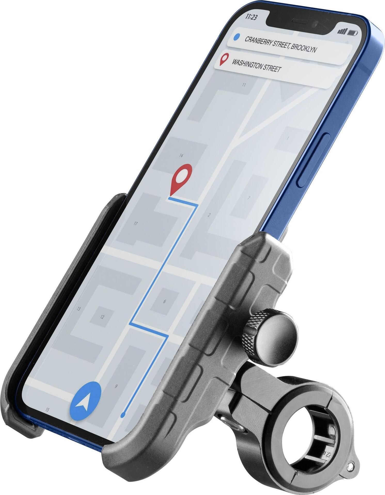 Cellularline Rider Steel Smartphone Holder Black (MOTOHOLDERALUK)