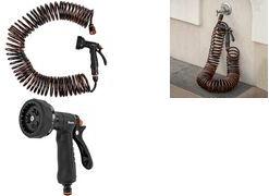 Bradas Spiral Garden Hose Set SPRING FLEX 15 m Expandable Hose WSF15