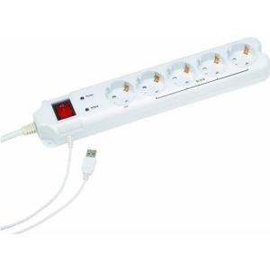 ENERGENIE Gembird PCW-MS2G Surge Protector 5 AC Outlets 250 V 1.8 m