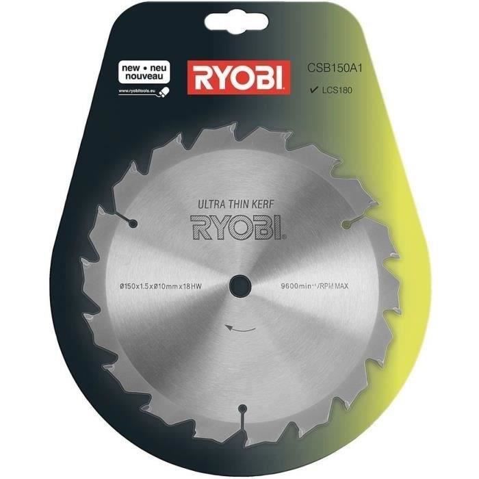 RYOBI - ULTRA THIN 150 mm Blade - 18 Teeth - 10 mm Bore for ONE+ Circular Saw RWSL1801M - CSB150A1