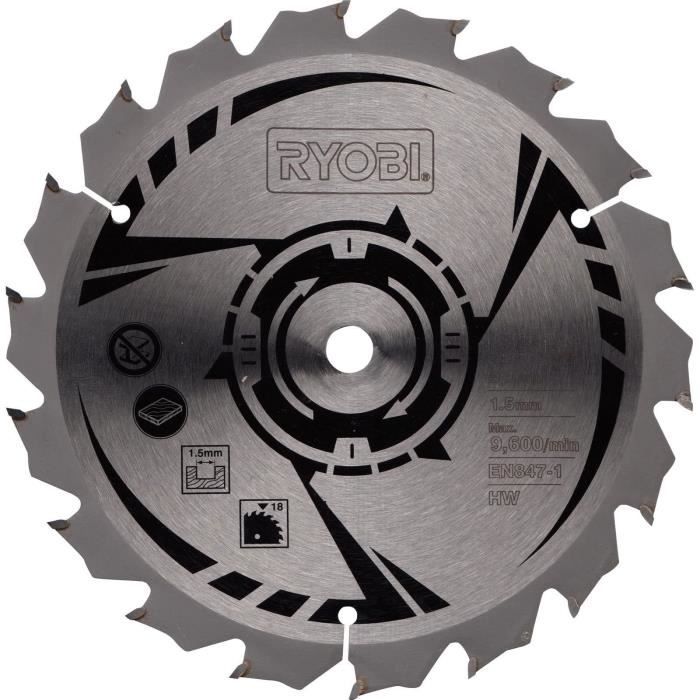 RYOBI - ULTRA THIN 150 mm Blade - 18 Teeth - 10 mm Bore for ONE+ Circular Saw RWSL1801M - CSB150A1