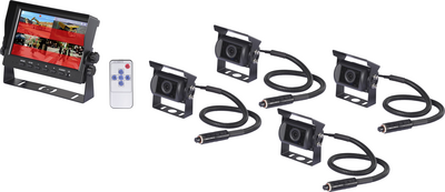 Renkforce RF-6951660 Advance Toter-Winkel-Assistent with AI Monitor and Rear Radar Sensor 12/24V | Car Accessory