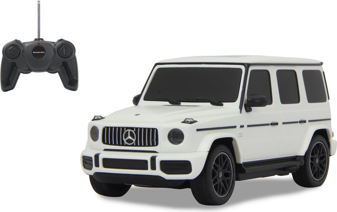 Jamara Mercedes-Benz AMG G63 RC Car 1:24 Electric Engine - White - Remote Control Model