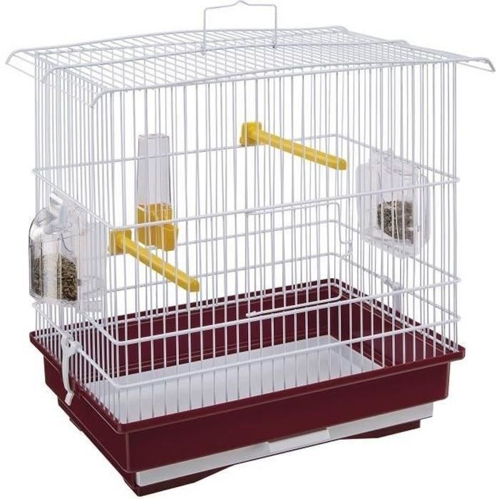 GIUSY Red and White Bird Cage
