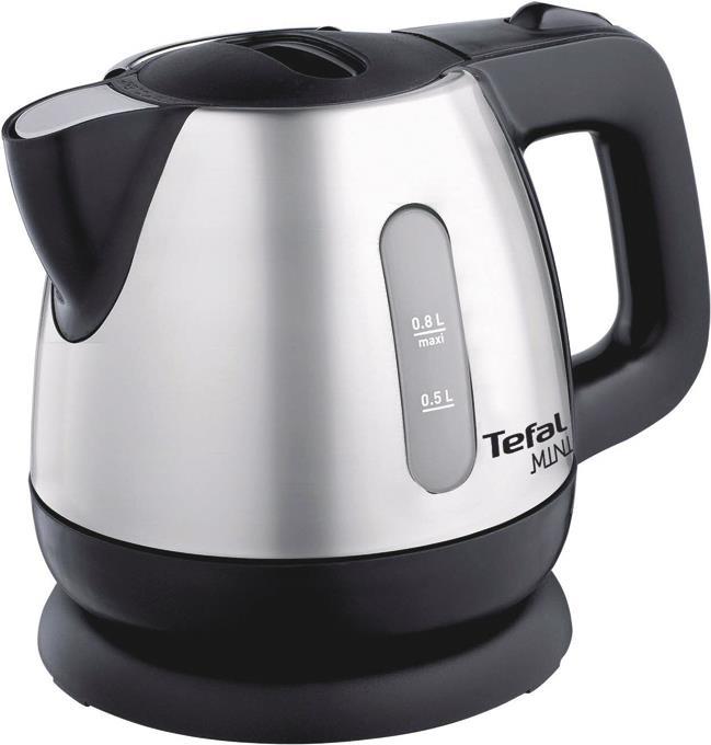 Tefal Mini BI8125 Kettle - 0.8 L - 2200W - Black/Stainless Steel