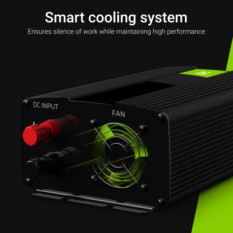 Green Cell INV04DE Power Inverter 500W - Universal - Black