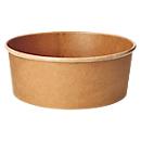 PAPSTAR Compostable Salad Bowl 1300 ml - Brown Cardboard with PLA Coating