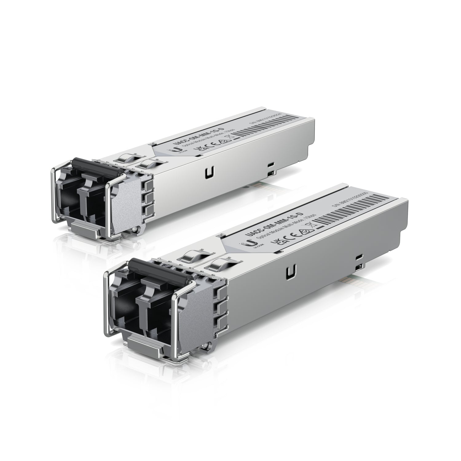 Ubiquiti UACC-OM-MM-1G-D - SFP (Mini-GBIC)-Transceiver-Modul - GigE - LC Multi-Modus - 850 nm (Packung mit 20) (UACC-OM-MM-1G-D-20)