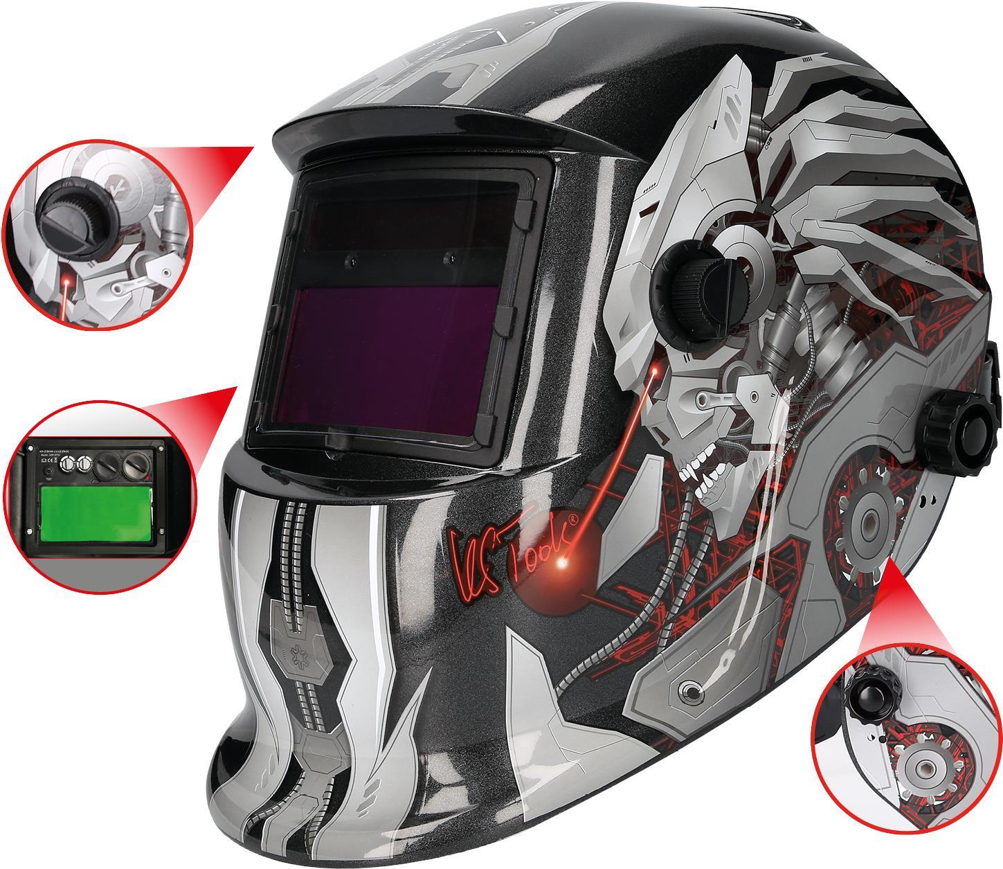 KS TOOLS Welder's Protective Helmet, Steel Design (310.0195)