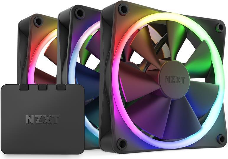 NZXT F120 RGB Triple Pack Case Fan 12 cm Black (RF-R12TF-B1)