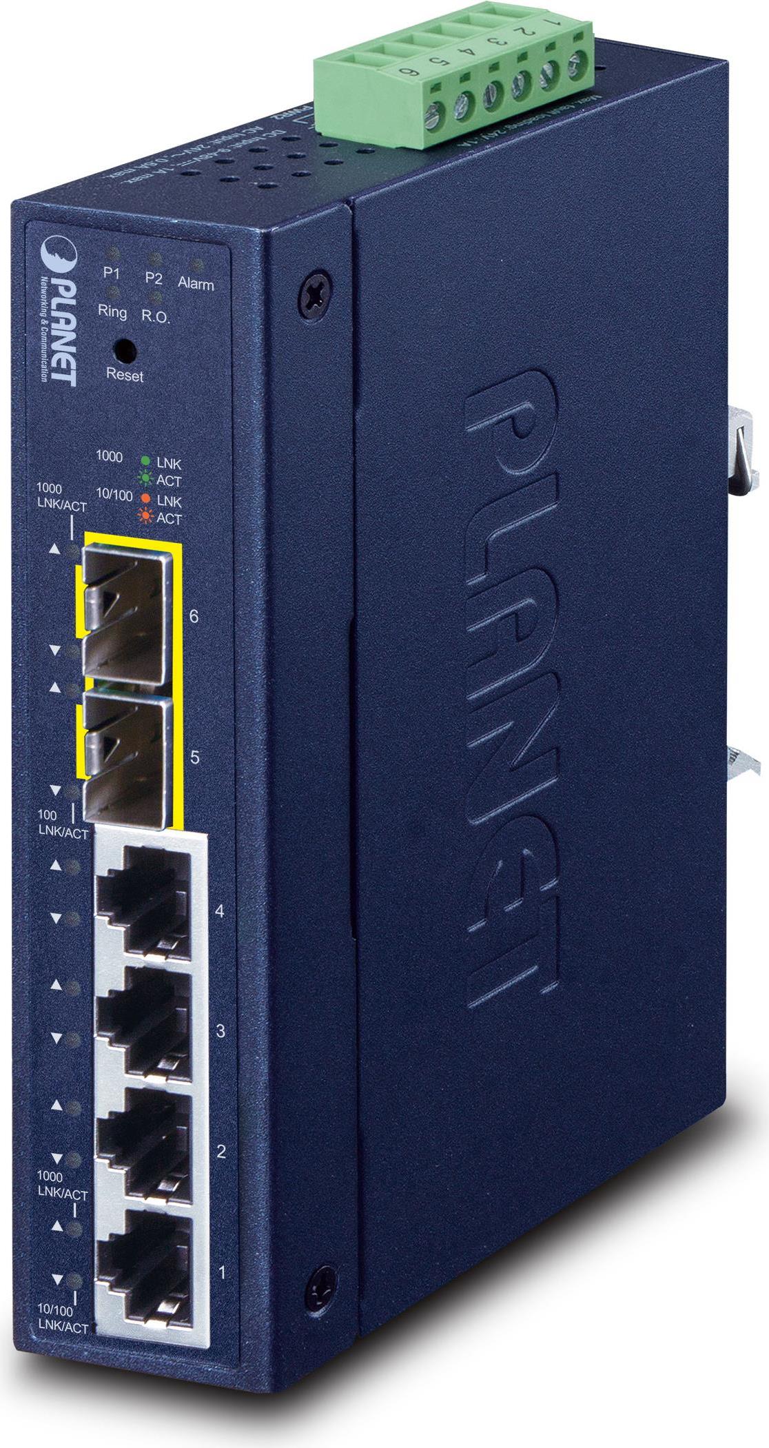 PLANET Industrial L2/L4 4-Port Managed Gigabit Ethernet Switch (IGS-4215-4T2S)