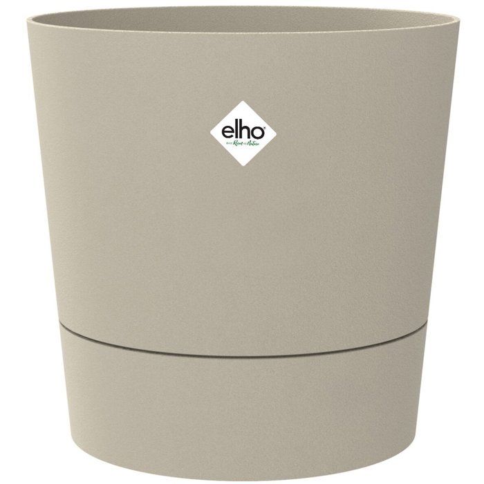 ELHO Round Flower Pot - Foss 43 - 39 L - Ø 43 x H 43 cm - Beige - Outdoor