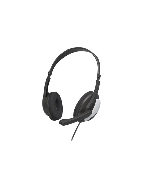Hama - PC Office Headset - HS-P100 V2 - On-Ear - Wired - 3.5 mm Jack - Black, Silver (00139931)