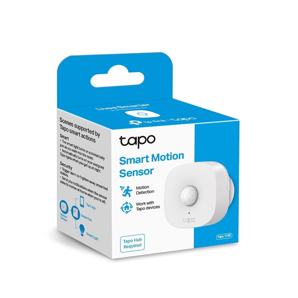 TP-Link Smart Motion Sensor - 868 MHz, battery powered (1*CR2450), 120° detection range T100
