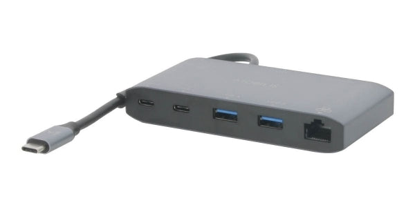 Mobilis 020027 USB-C Laptop Dock/Port Replicator Wired, Grey