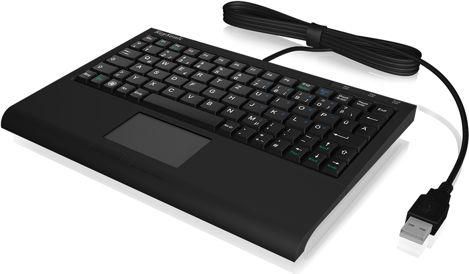 KeySonic ACK-3410 USB Keyboard QWERTZ German - Black (60377)