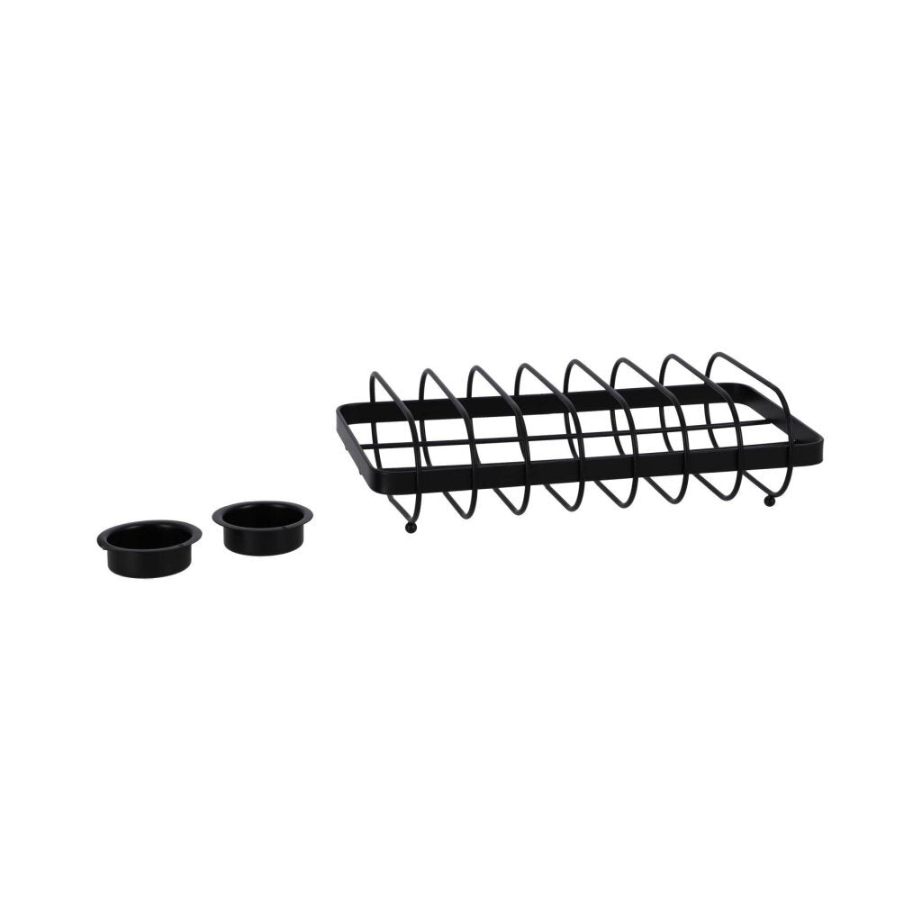 Cosy and Trendy Rechaud + 2 Tealight Holders Black/Wire Steel