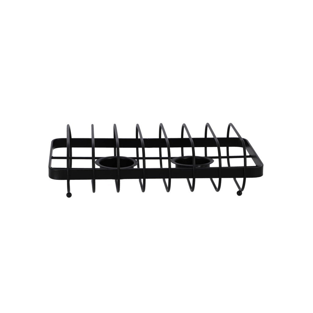 Cosy and Trendy Rechaud + 2 Tealight Holders Black/Wire Steel