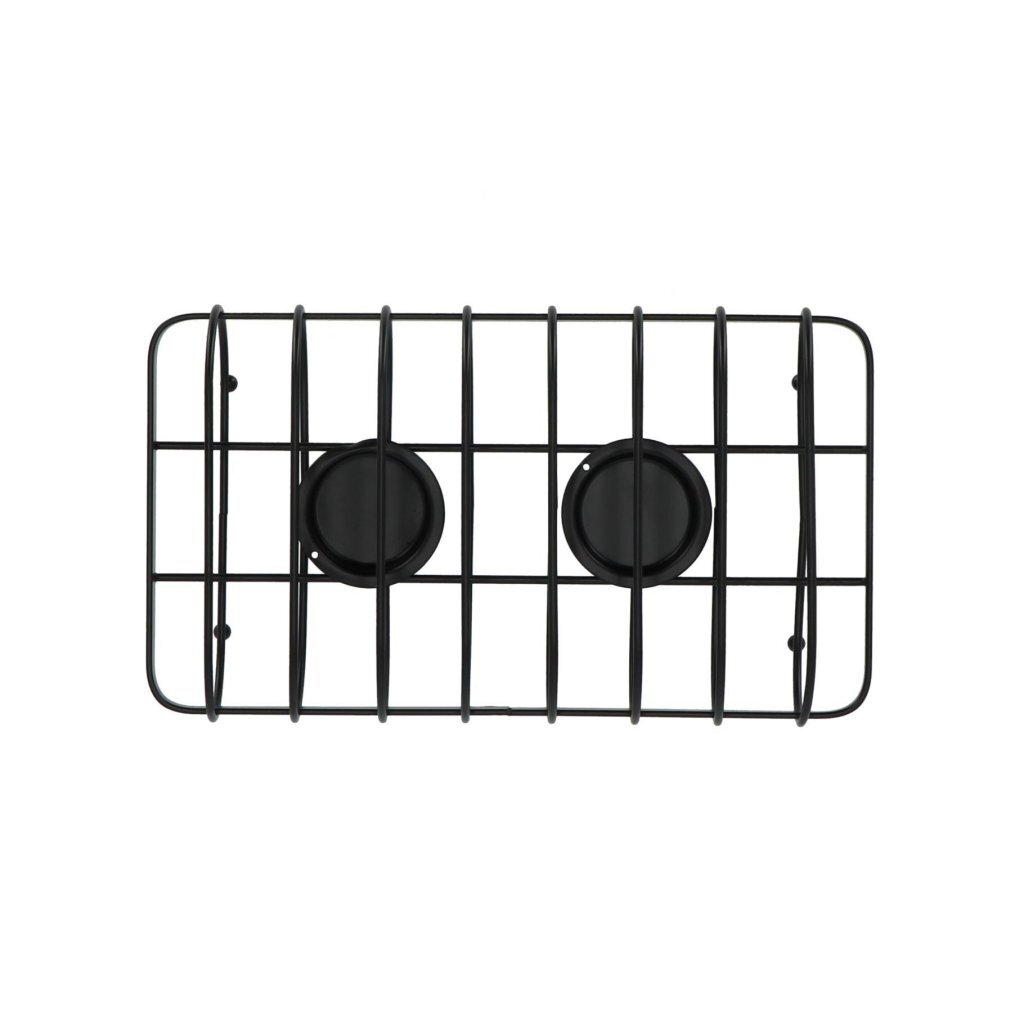 Cosy and Trendy Rechaud + 2 Tealight Holders Black/Wire Steel