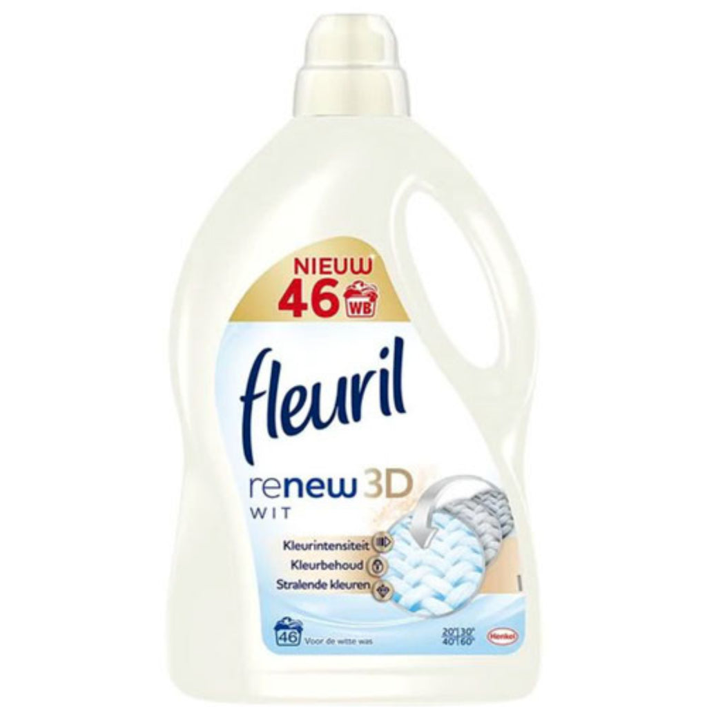 Fleuril Pure White 46 Scoops - Laundry Detergent for White & High-Fiber Clothing
