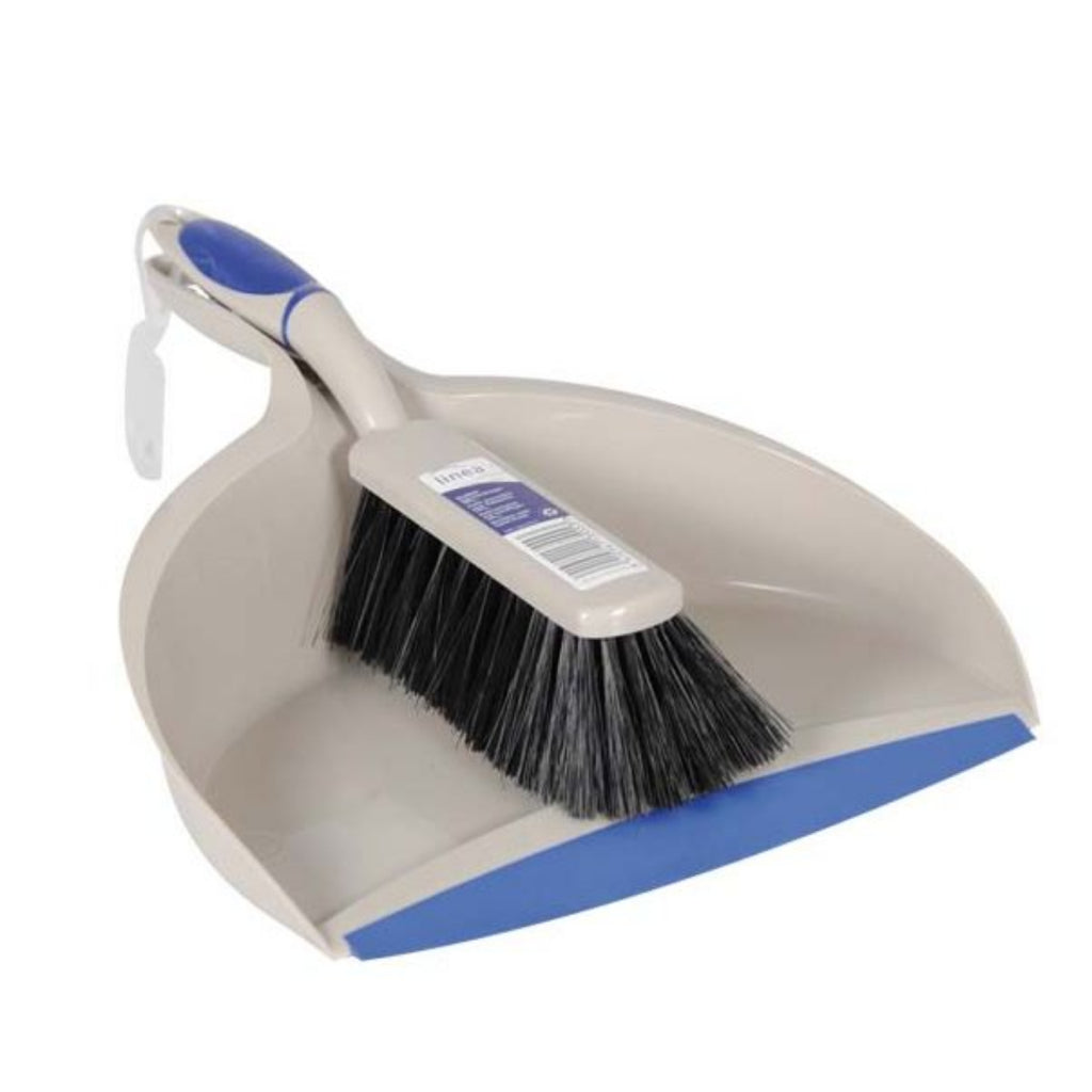 Linea Softwise Dustpan and Brush White/Blue