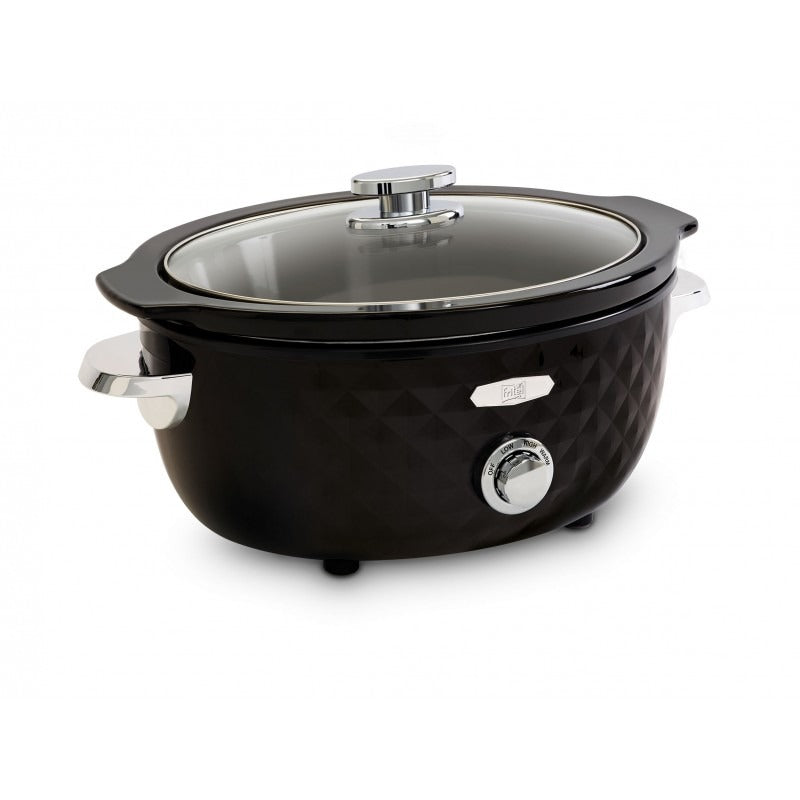 Fritel SC2290 Slow Cooker - 5.5 L Capacity - Black/Chrome