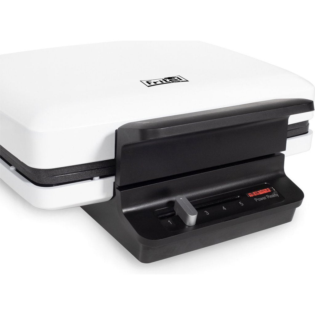 Fritel WA1230 Compact Waffle Maker White/Black - For Traditional Belgian Waffles