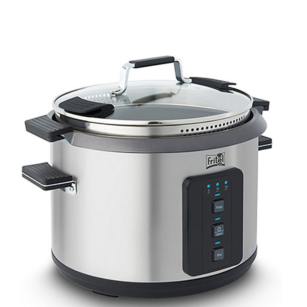 Fritel RC1377 Rice and Pasta Cooker Stainless Steel/Black - 6 Liters, 1100 Watts