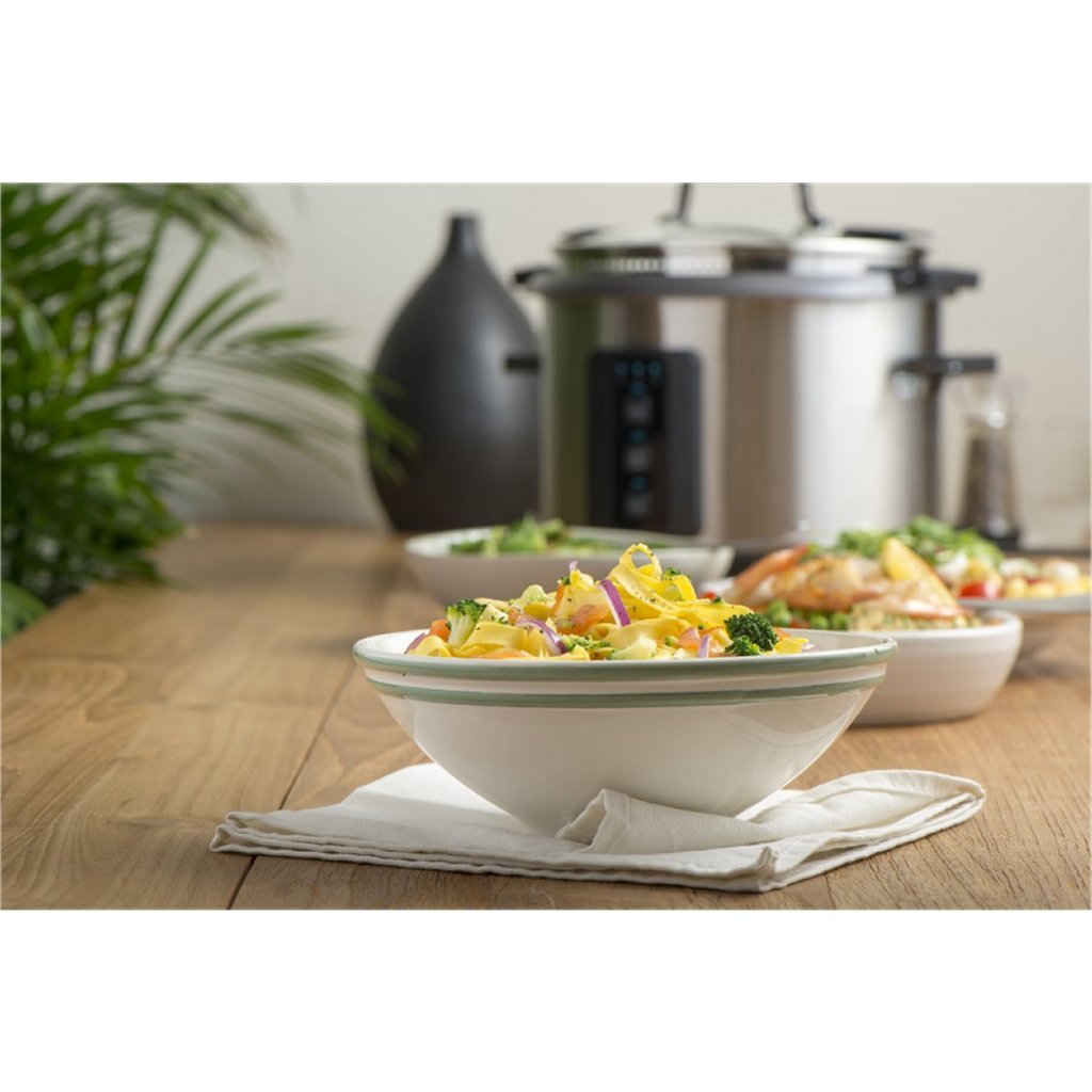 Fritel RC1377 Rice and Pasta Cooker Stainless Steel/Black - 6 Liters, 1100 Watts