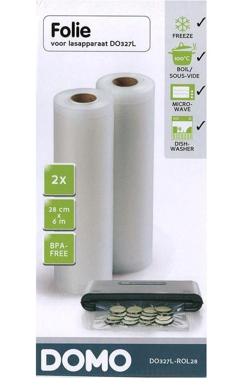 Domo DO327L-ROL28 Vakuumierer-Zubehör Vakuumrolle (DO327L-ROL28) afbeelding 1
